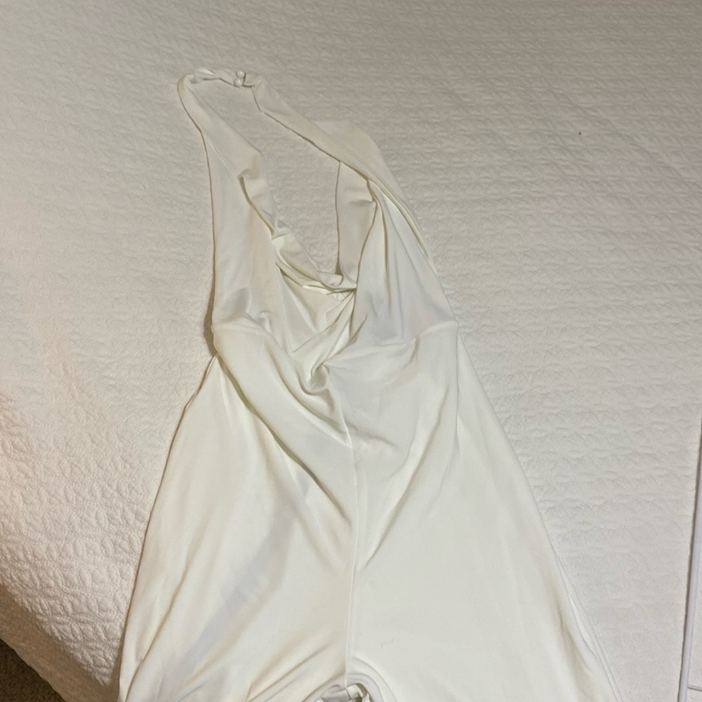 White Club London cowl neck jumpsuit